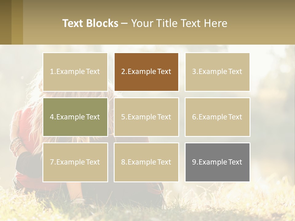 Mother White Lifestyle PowerPoint Template