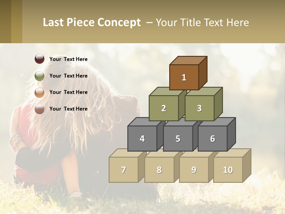 Mother White Lifestyle PowerPoint Template