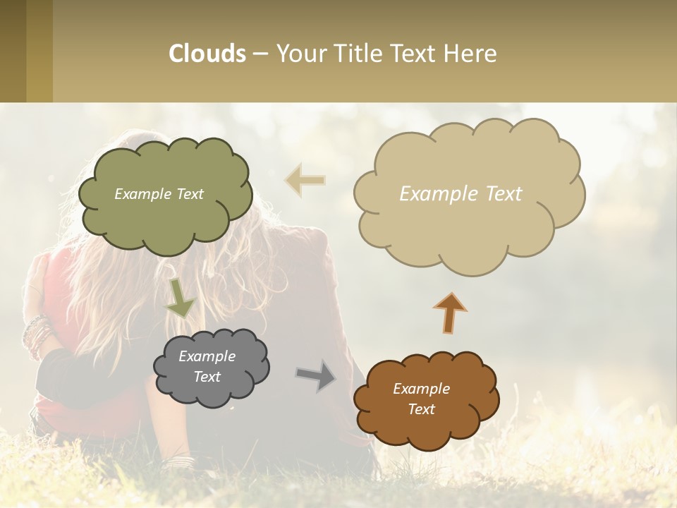 Mother White Lifestyle PowerPoint Template