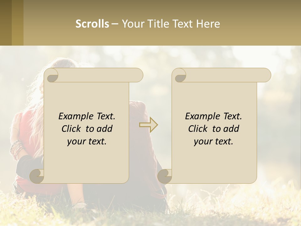 Mother White Lifestyle PowerPoint Template