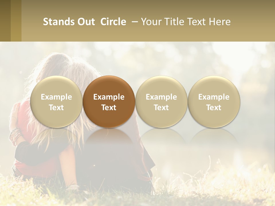 Mother White Lifestyle PowerPoint Template
