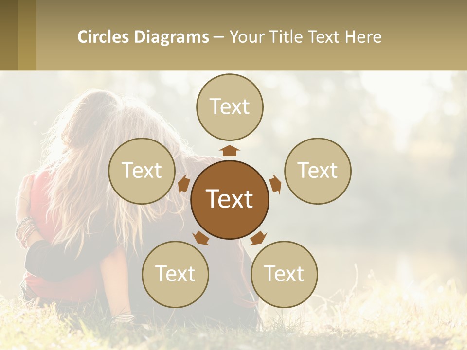 Mother White Lifestyle PowerPoint Template