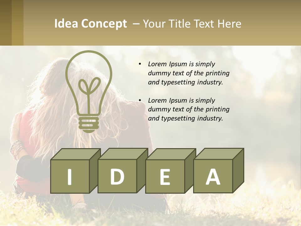 Mother White Lifestyle PowerPoint Template