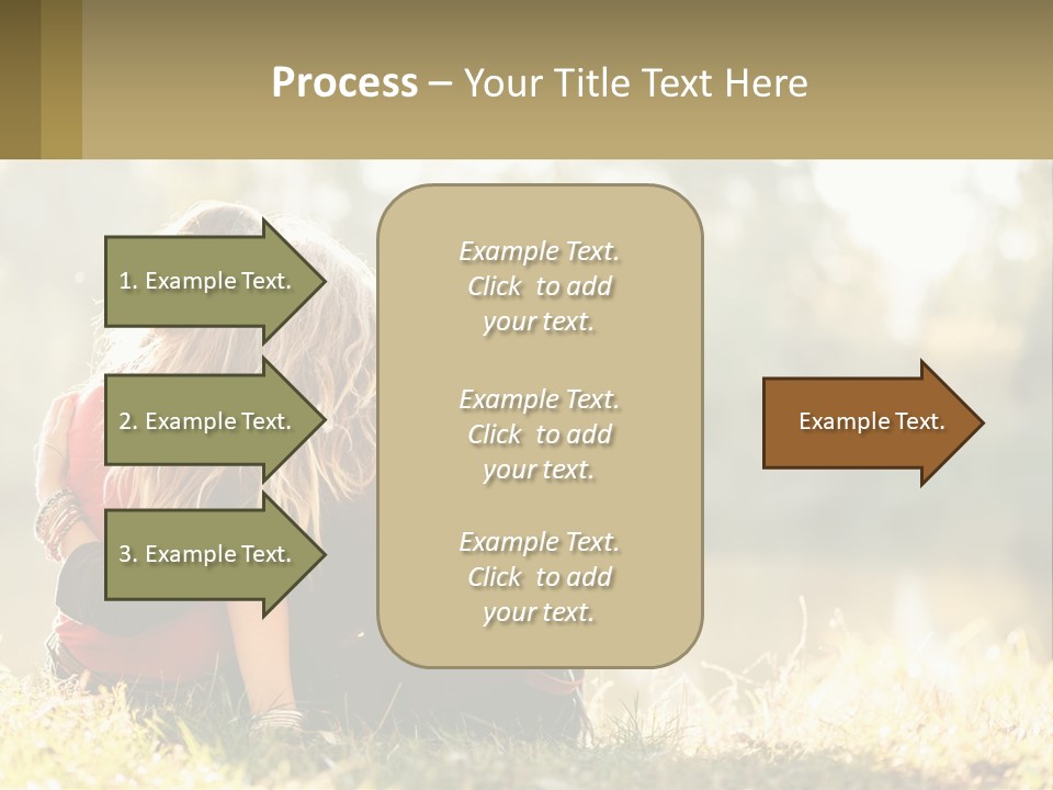 Mother White Lifestyle PowerPoint Template