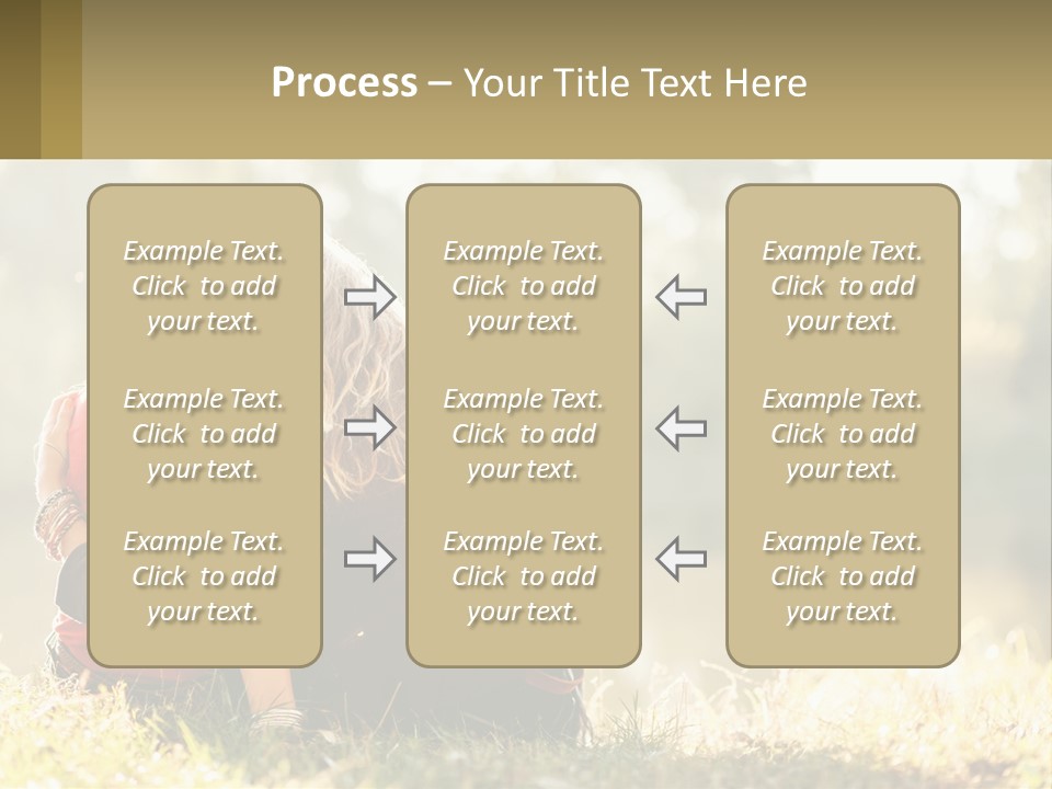 Mother White Lifestyle PowerPoint Template