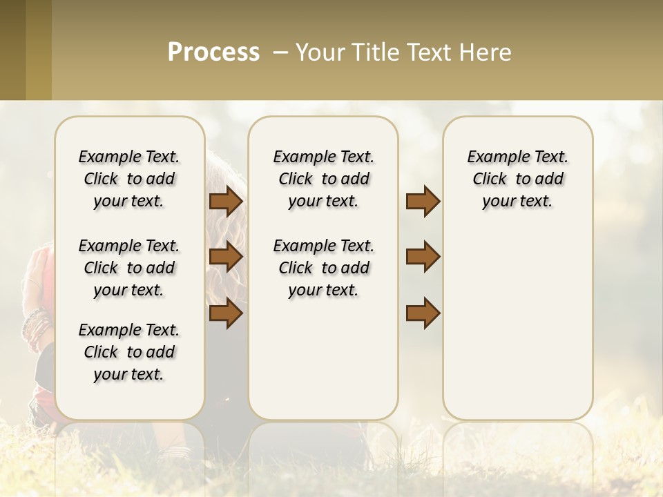 Mother White Lifestyle PowerPoint Template