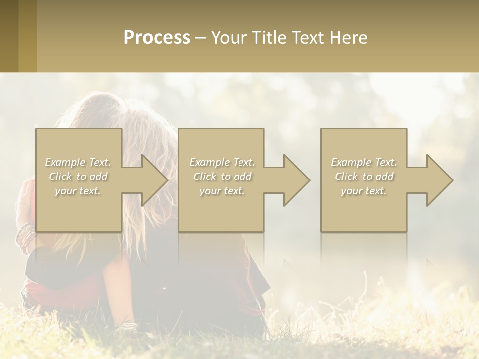 Mother White Lifestyle PowerPoint Template