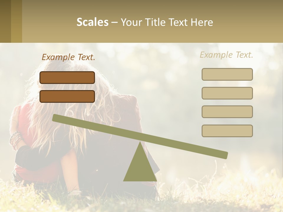 Mother White Lifestyle PowerPoint Template