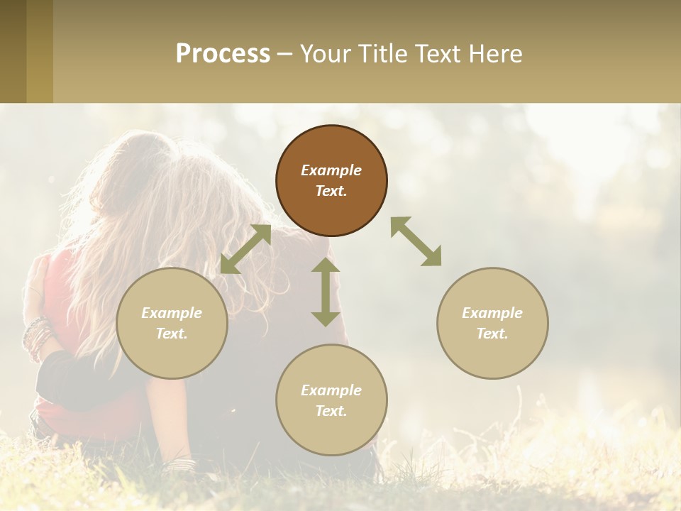 Mother White Lifestyle PowerPoint Template