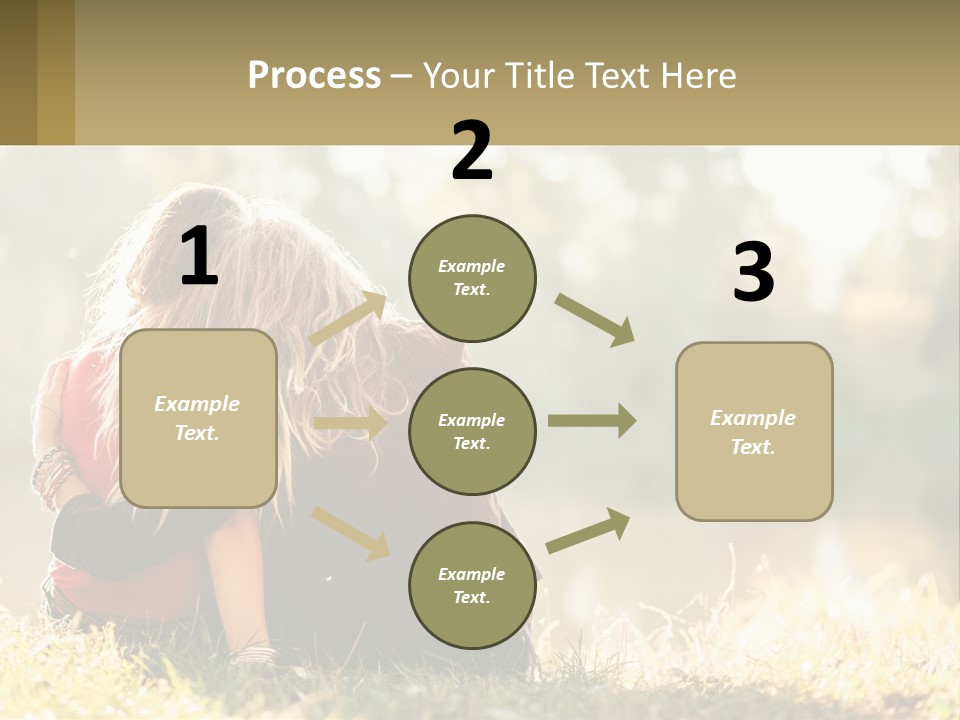 Mother White Lifestyle PowerPoint Template