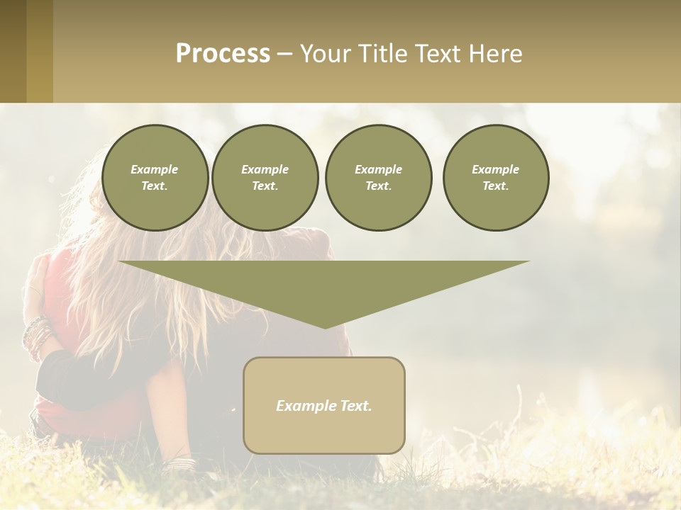Mother White Lifestyle PowerPoint Template