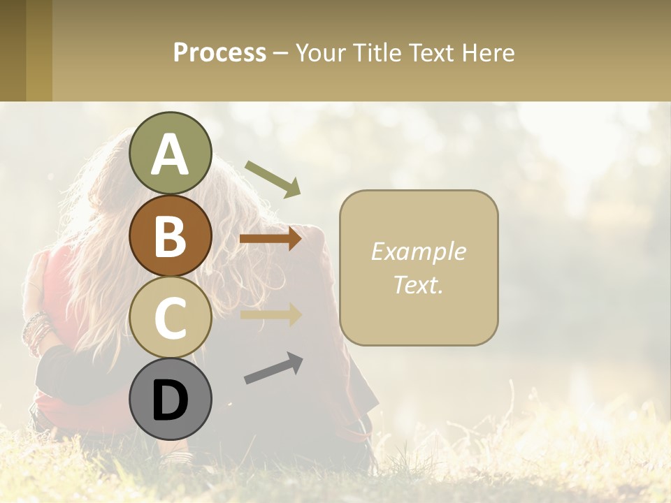 Mother White Lifestyle PowerPoint Template