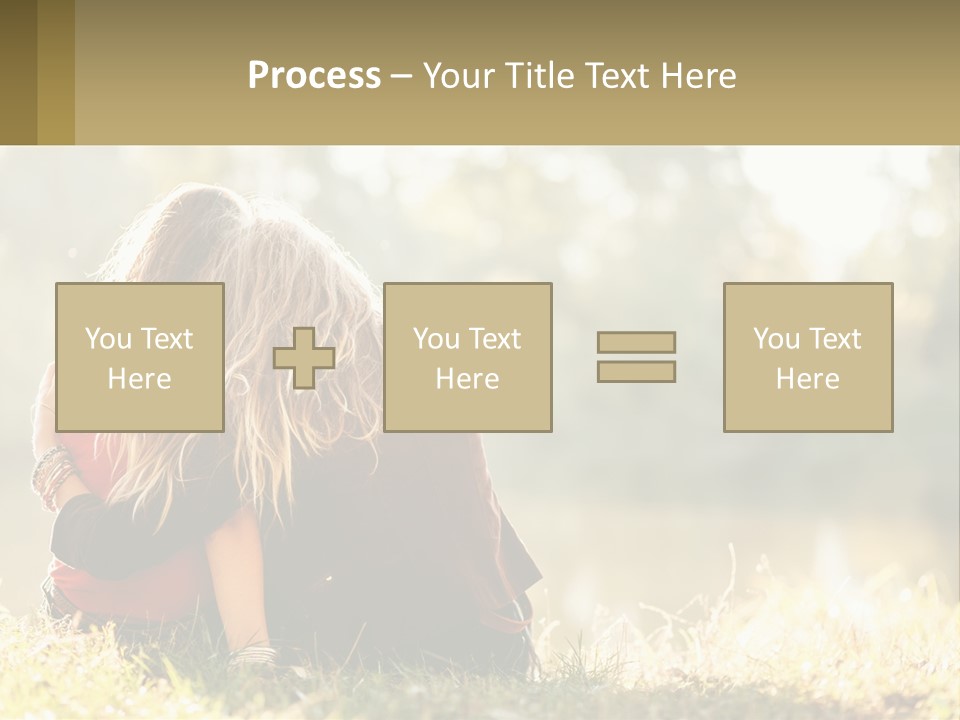 Mother White Lifestyle PowerPoint Template
