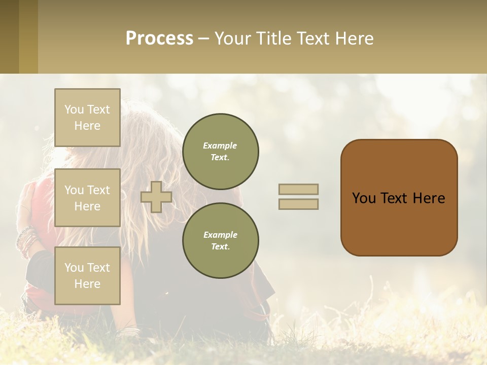 Mother White Lifestyle PowerPoint Template
