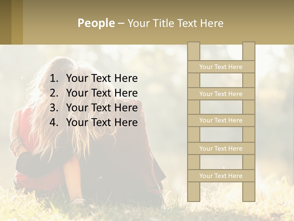 Mother White Lifestyle PowerPoint Template