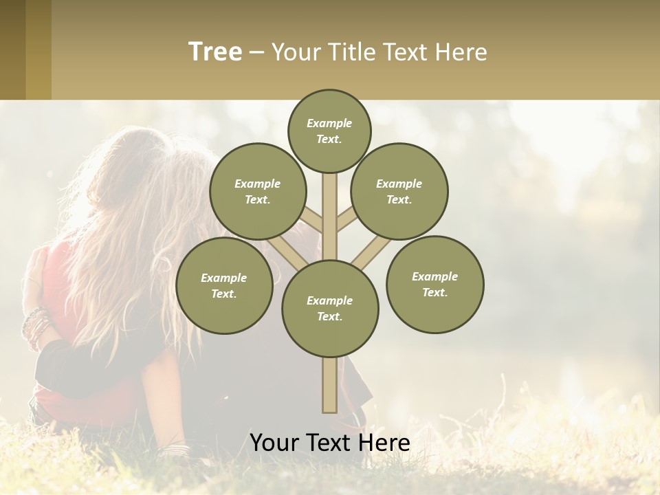 Mother White Lifestyle PowerPoint Template