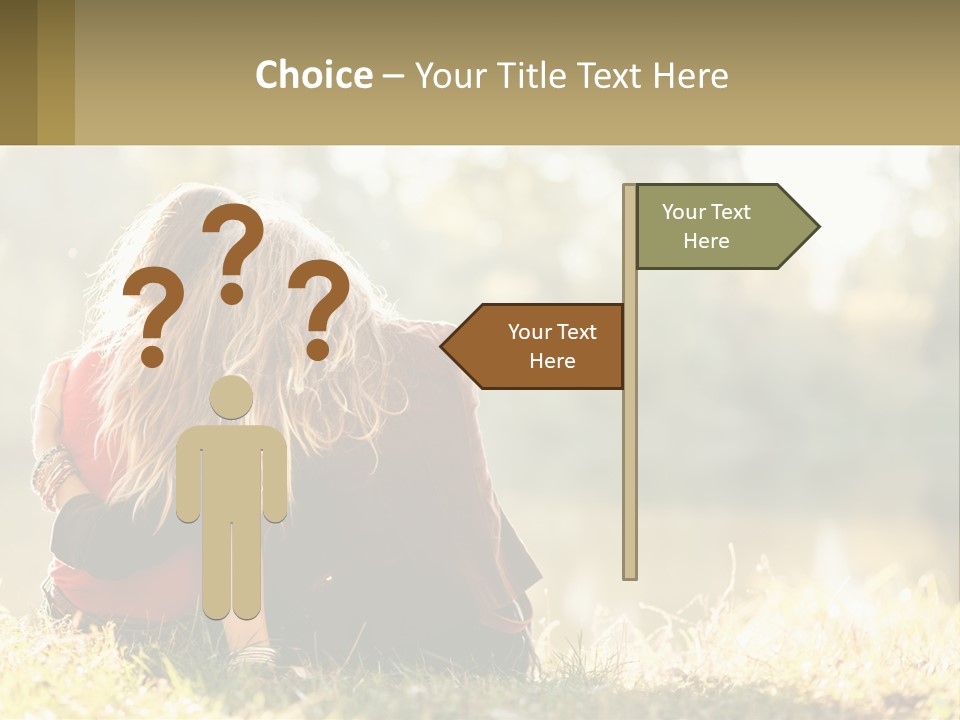 Mother White Lifestyle PowerPoint Template