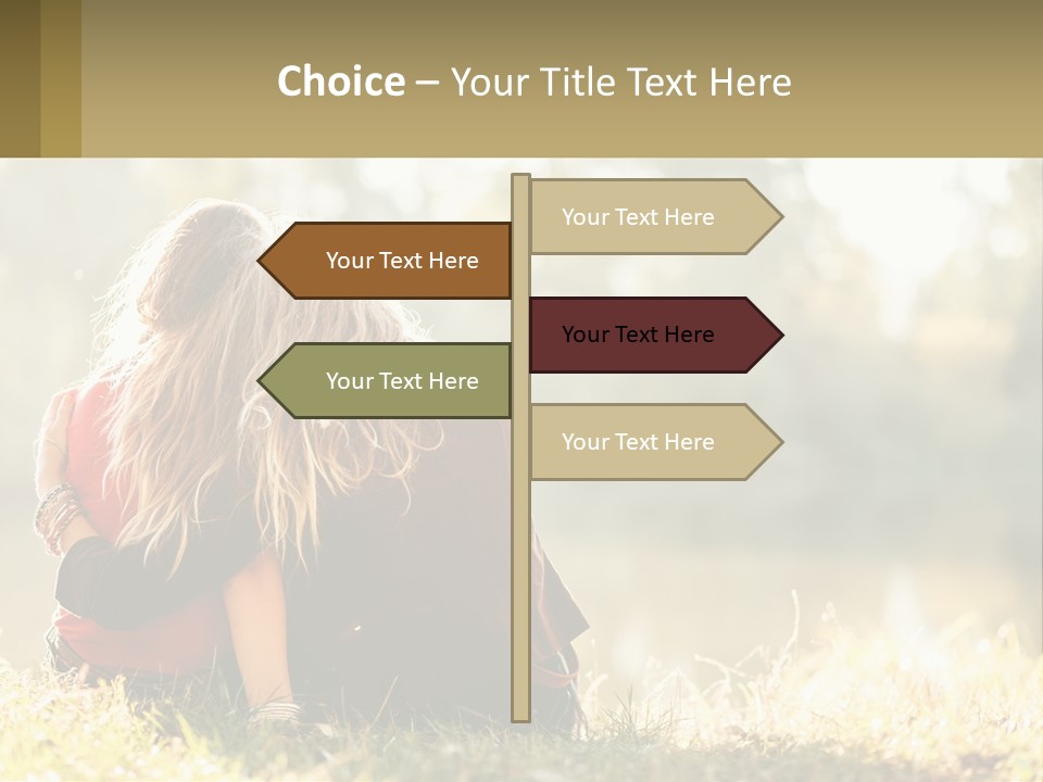 Mother White Lifestyle PowerPoint Template