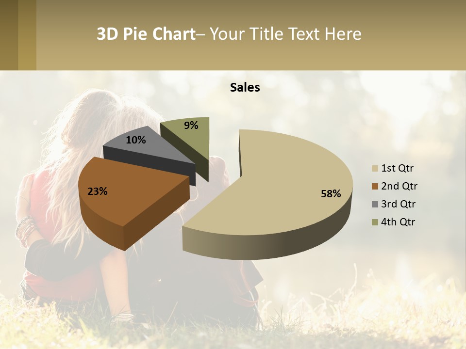 Mother White Lifestyle PowerPoint Template