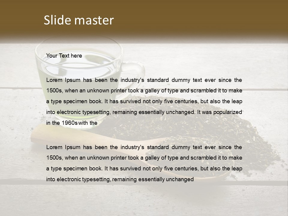 Caucasian Standing Woman PowerPoint Template