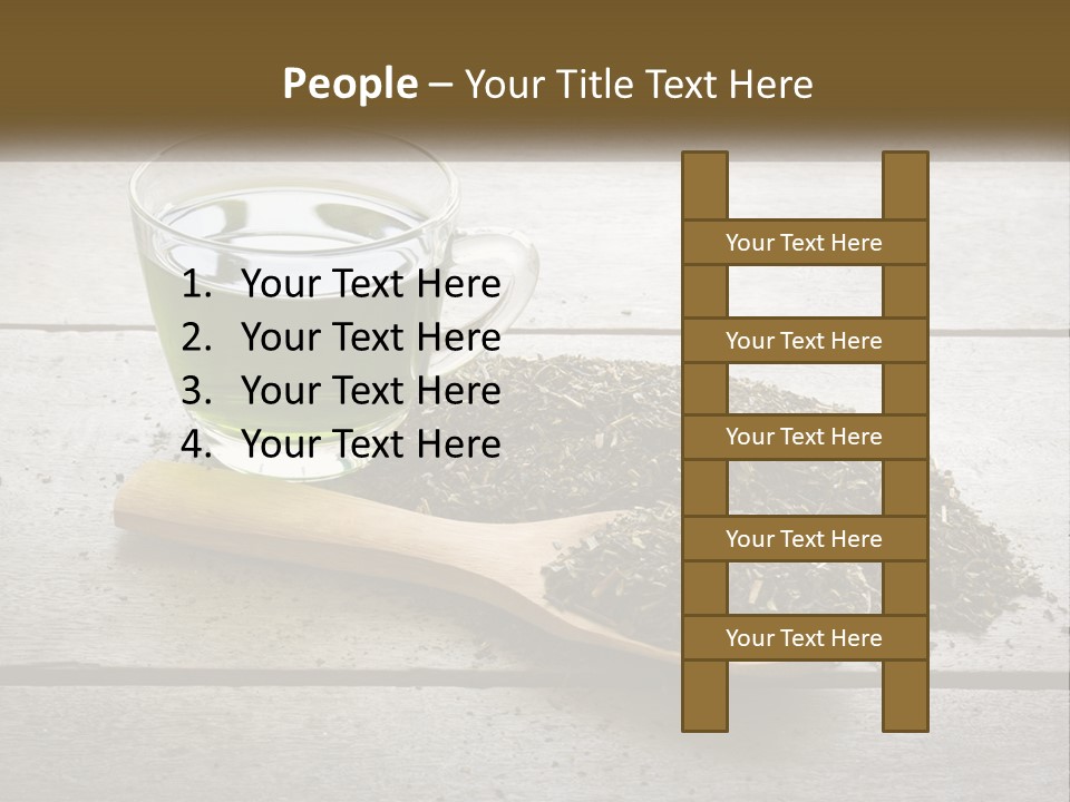 Caucasian Standing Woman PowerPoint Template