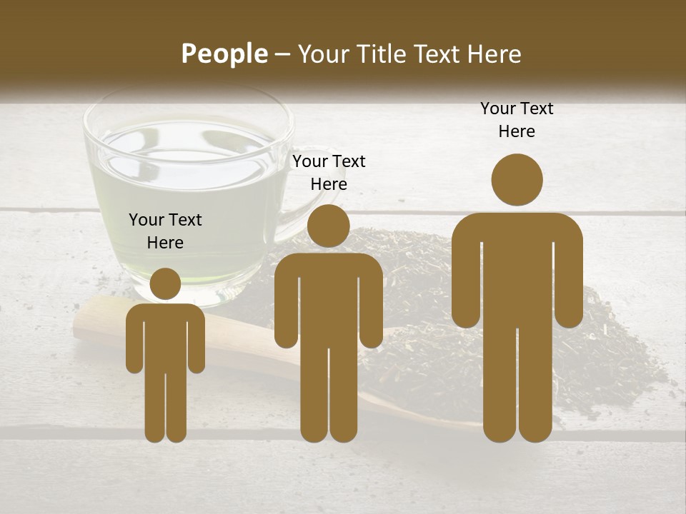 Caucasian Standing Woman PowerPoint Template