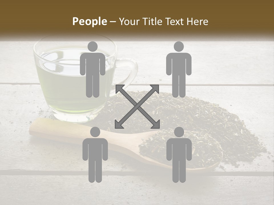 Caucasian Standing Woman PowerPoint Template