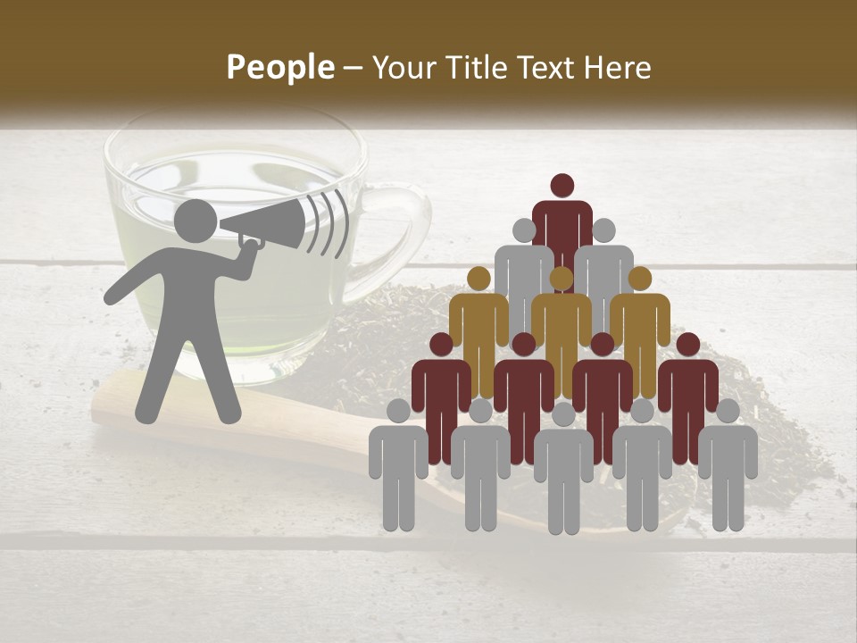 Caucasian Standing Woman PowerPoint Template