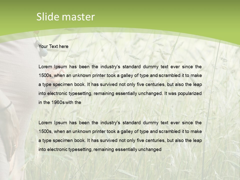 Standing Retirement Old PowerPoint Template