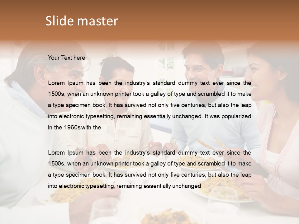 Caucasian Water Ocean PowerPoint Template