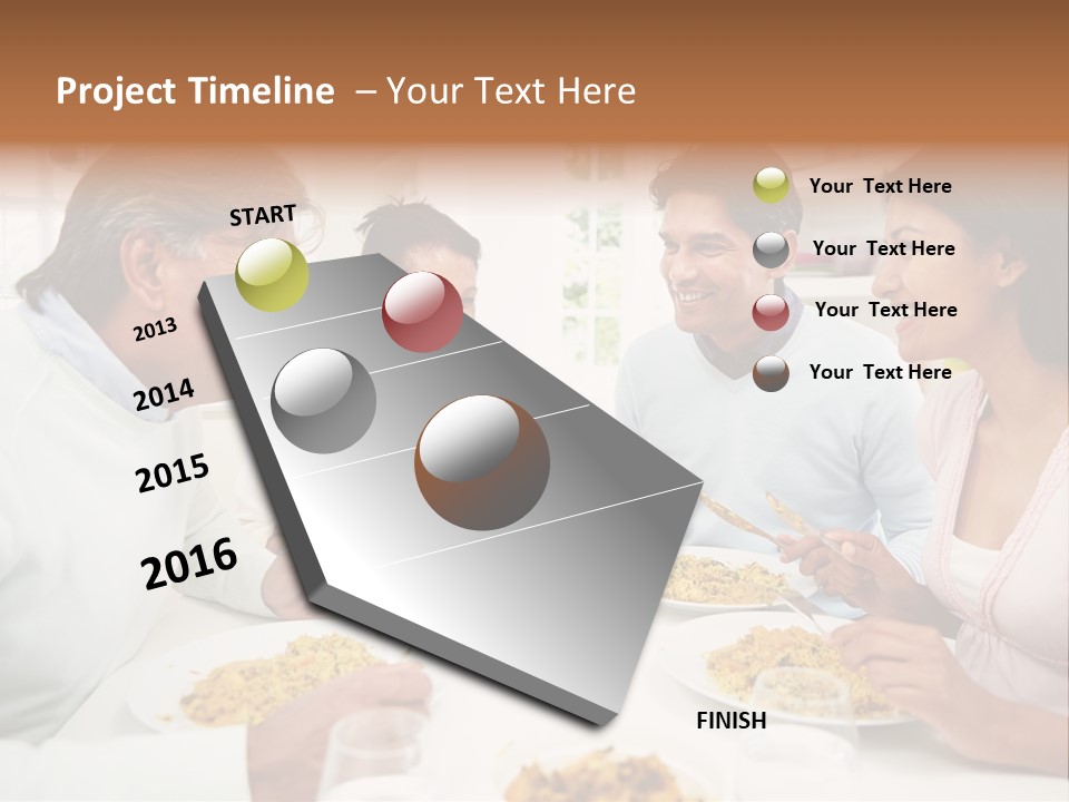 Caucasian Water Ocean PowerPoint Template