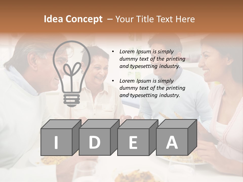 Caucasian Water Ocean PowerPoint Template