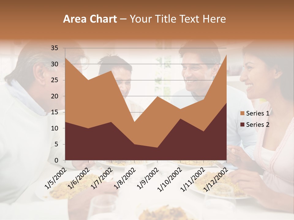 Caucasian Water Ocean PowerPoint Template