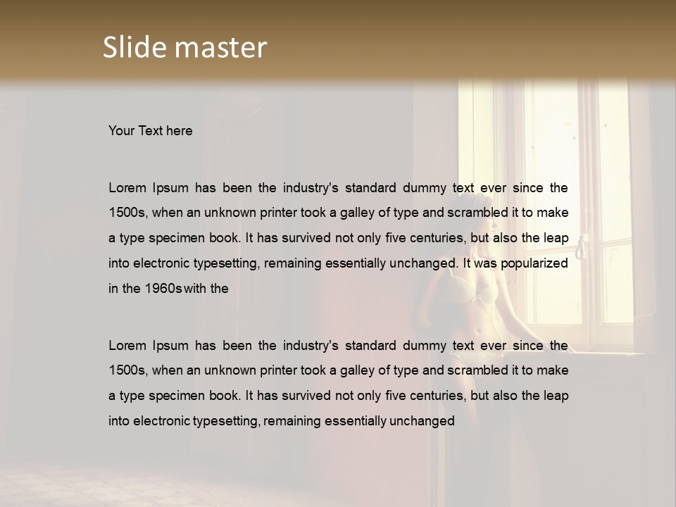 Portrait Beach Wave PowerPoint Template