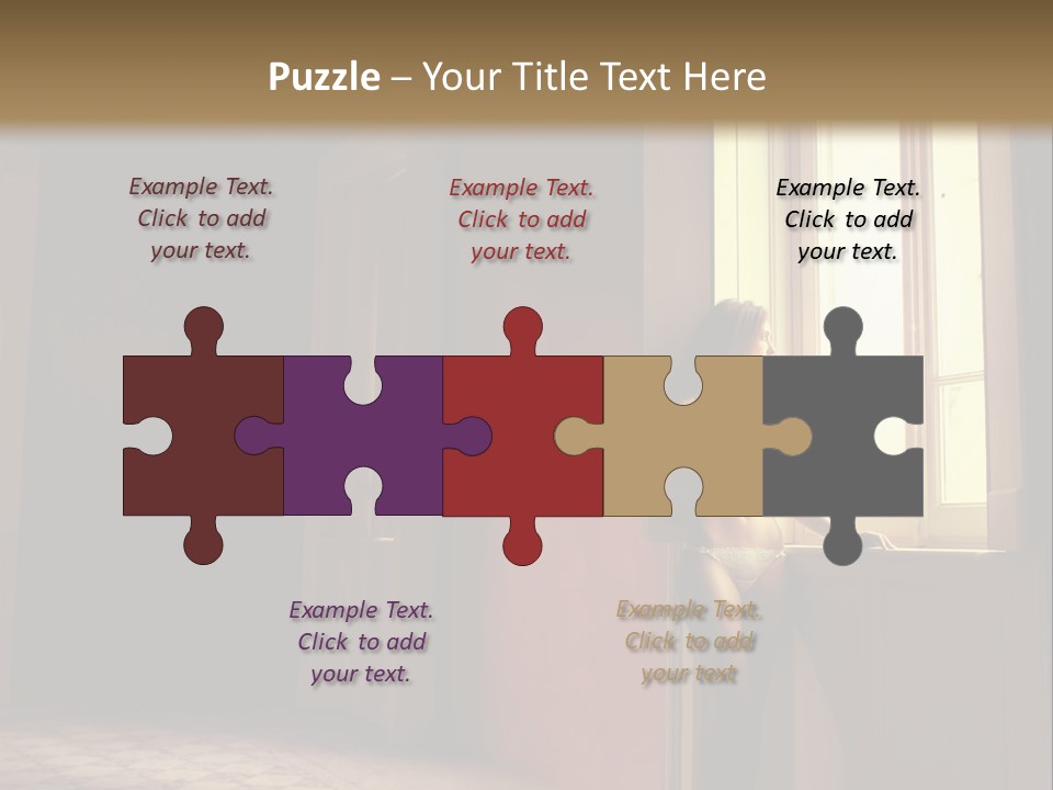 Portrait Beach Wave PowerPoint Template