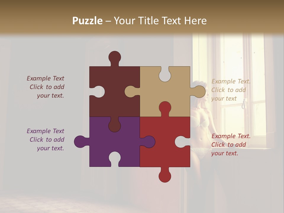 Portrait Beach Wave PowerPoint Template