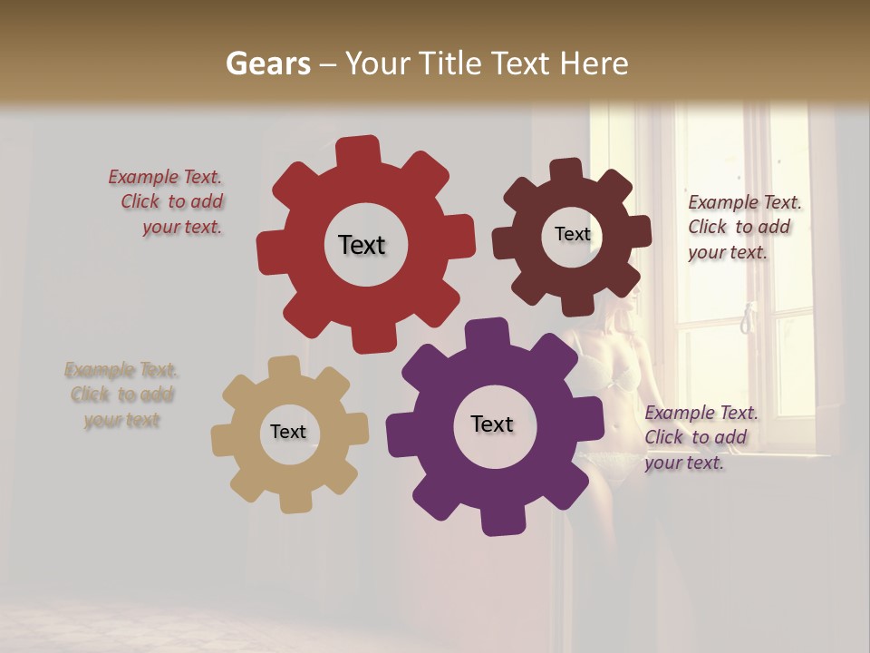 Portrait Beach Wave PowerPoint Template