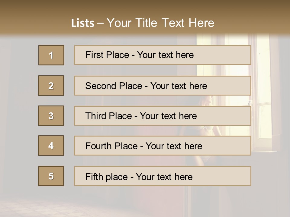 Portrait Beach Wave PowerPoint Template