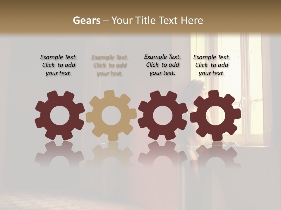 Portrait Beach Wave PowerPoint Template