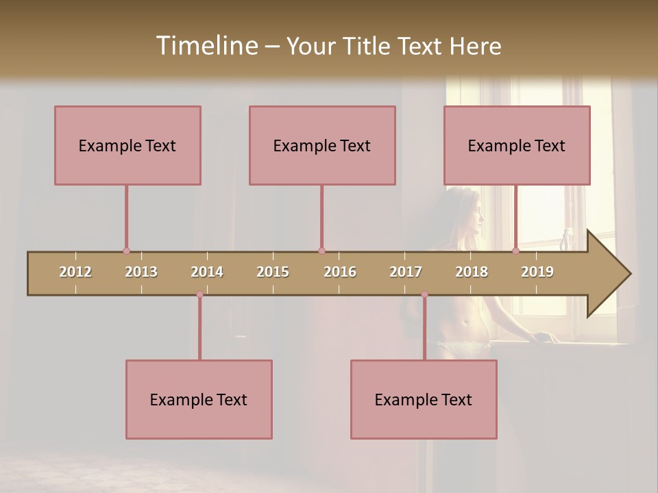 Portrait Beach Wave PowerPoint Template