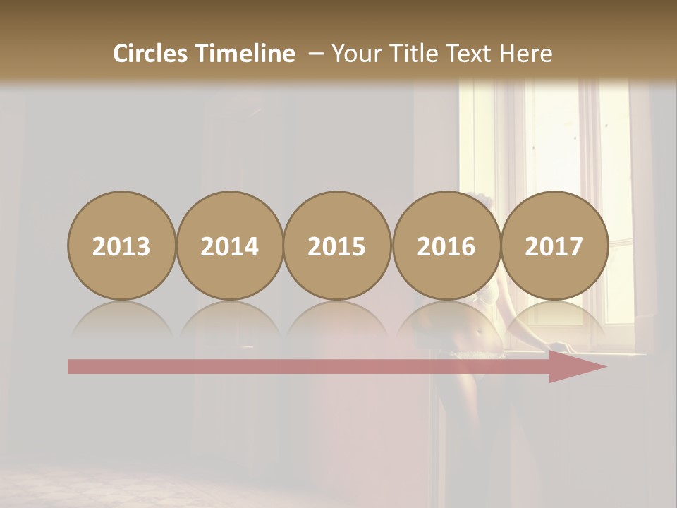 Portrait Beach Wave PowerPoint Template