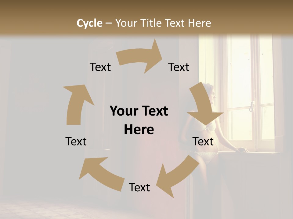 Portrait Beach Wave PowerPoint Template