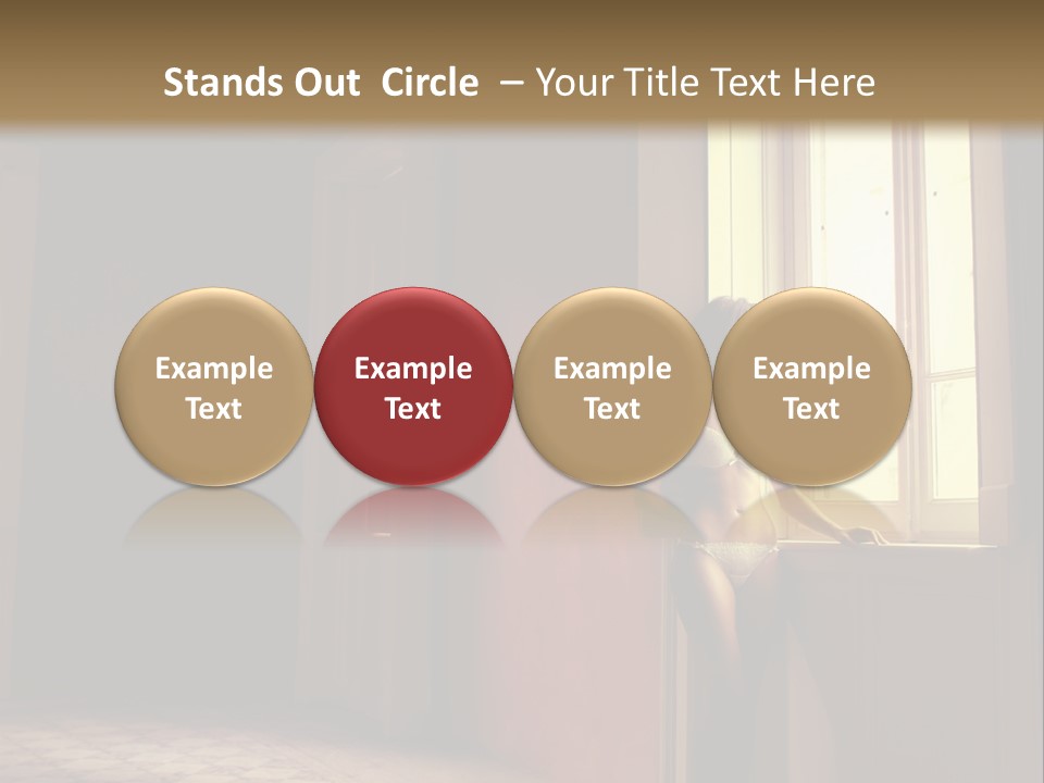 Portrait Beach Wave PowerPoint Template