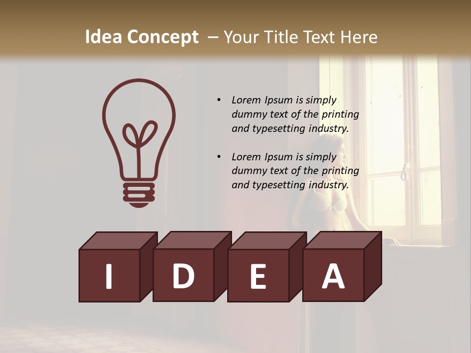 Portrait Beach Wave PowerPoint Template