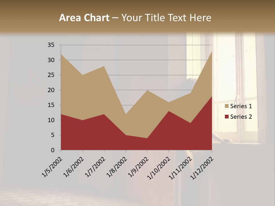 Portrait Beach Wave PowerPoint Template