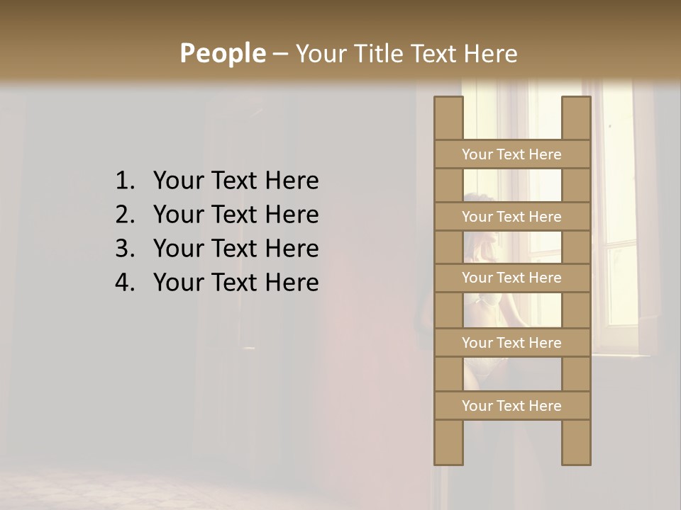 Portrait Beach Wave PowerPoint Template