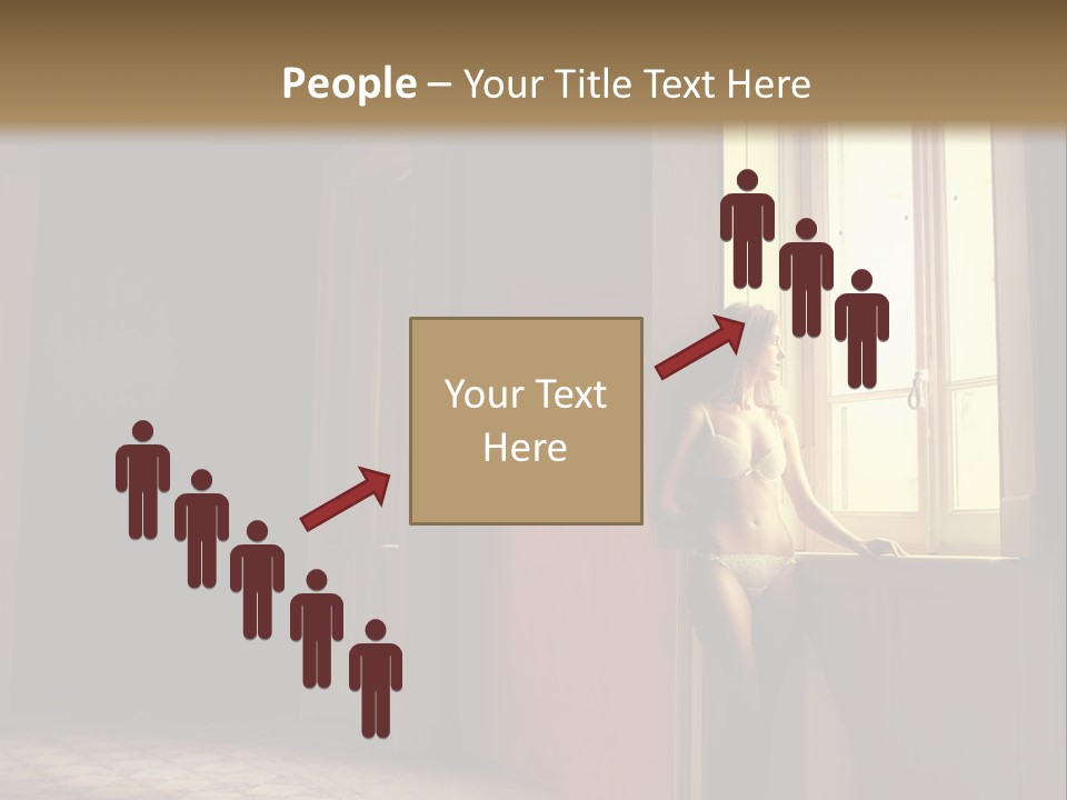 Portrait Beach Wave PowerPoint Template