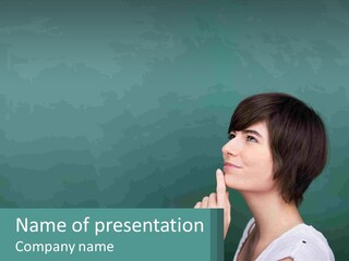 White Wellness Portrait PowerPoint Template