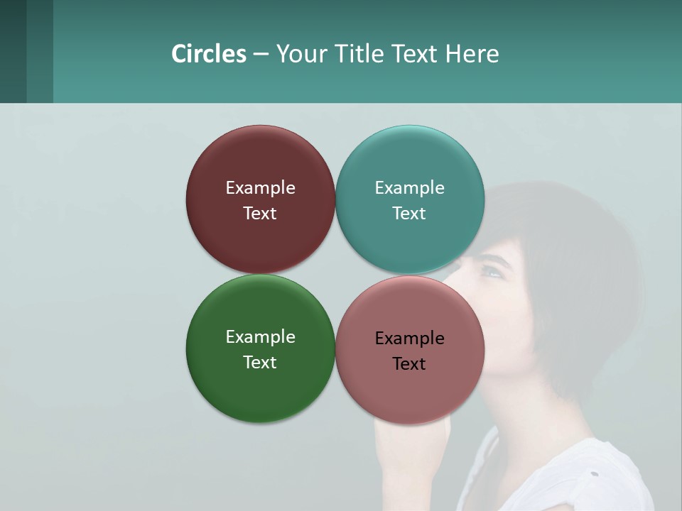 White Wellness Portrait PowerPoint Template