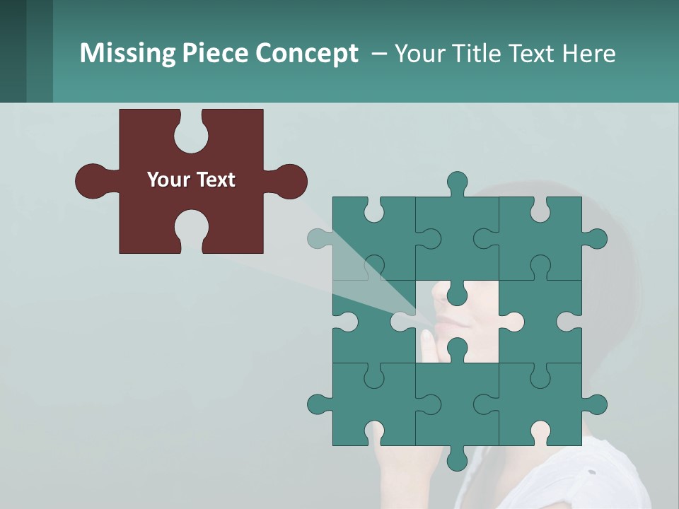 White Wellness Portrait PowerPoint Template